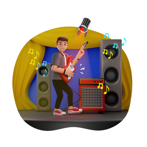 Man Playing Guitar