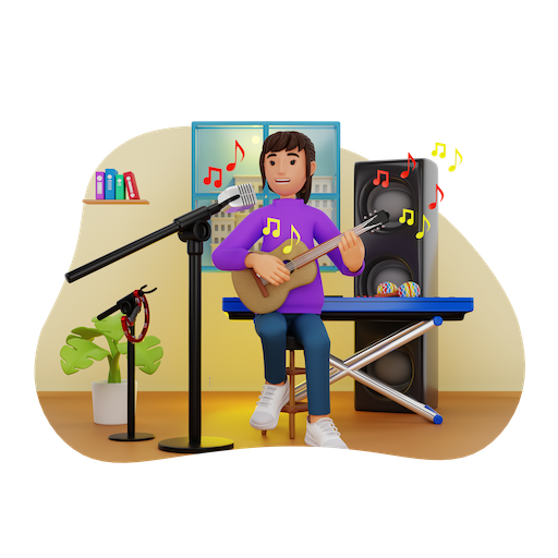 Woman Playing Guitar